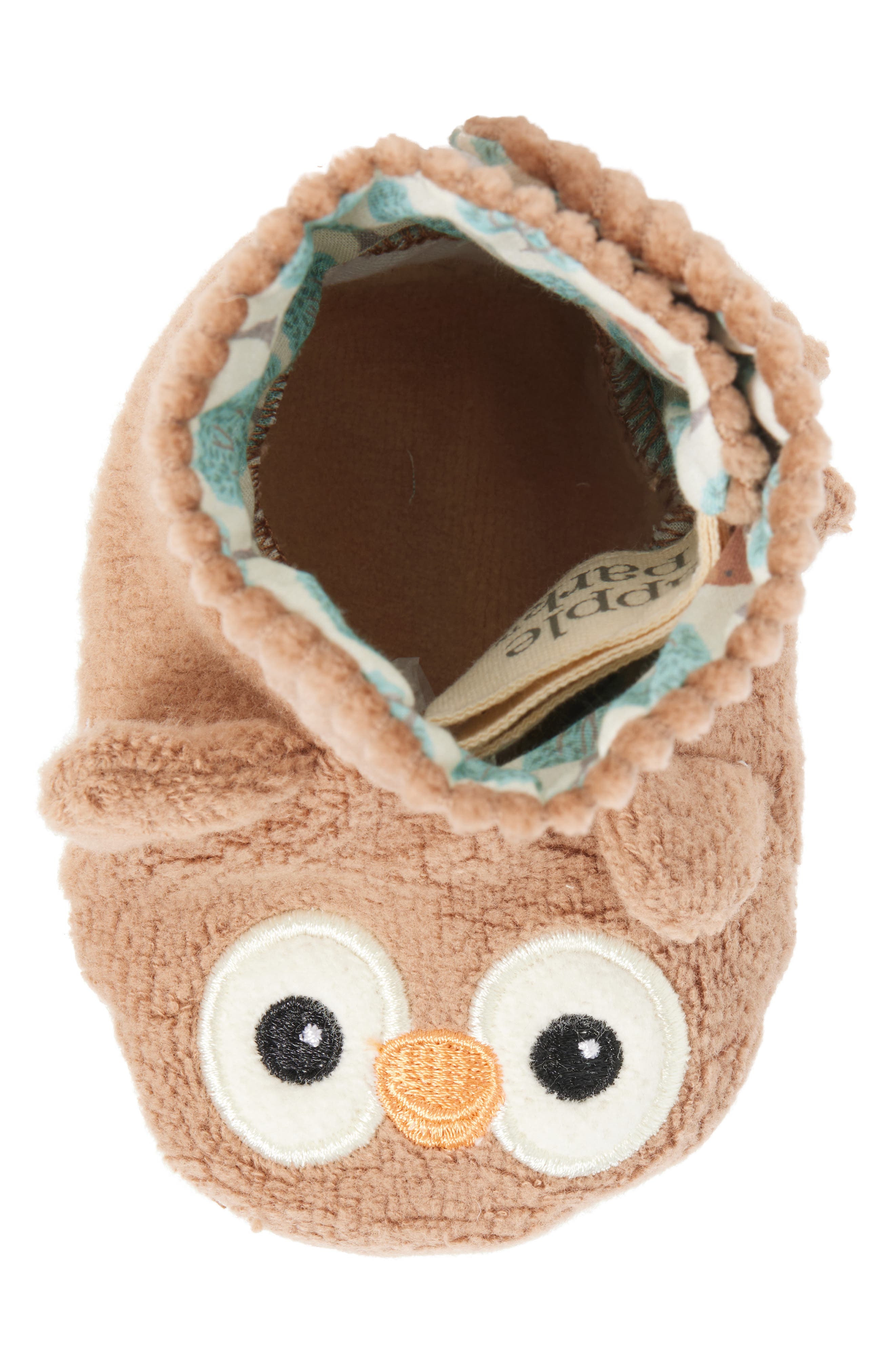 Organic Cotton Booties, Alternate, color, BROWN