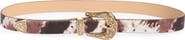BP. Cow Print Buckle Belt