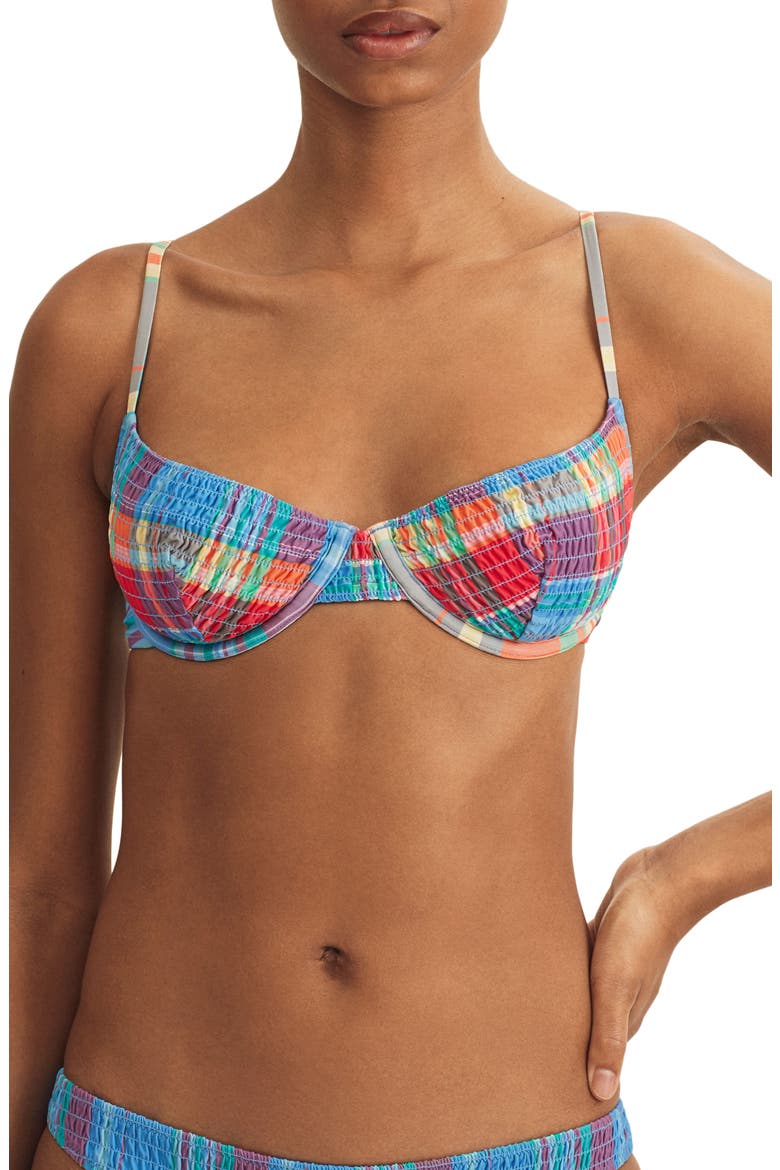 Underwire Balconette Bikini TOp, Main, color, MLT