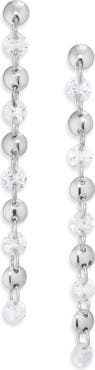NORDSTROM RACK Floating Cubic Zirconia Disc Linear Earrings