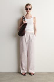 COS Elasticated Linen Barrel-leg Pants
