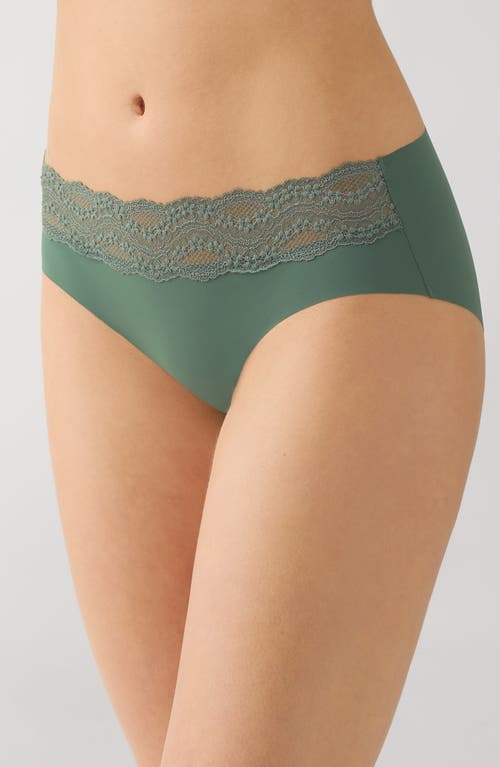 B.tempt'd By Wacoal B.bare Hipster Panties In Green