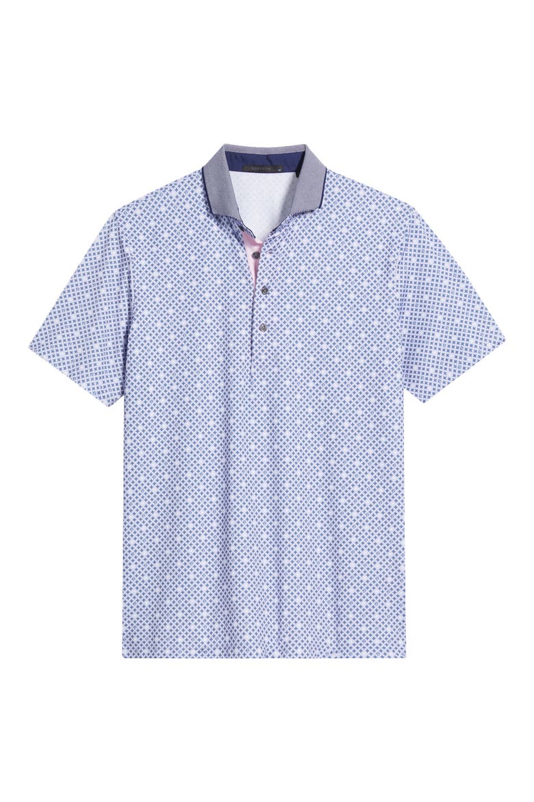 Pack Mentality Geo Print Performance Golf Polo, Alternate, color, JELLYFISH