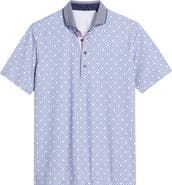 Greyson Pack Mentality Geo Print Performance Golf Polo