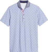 Greyson Pack Mentality Geo Print Performance Golf Polo