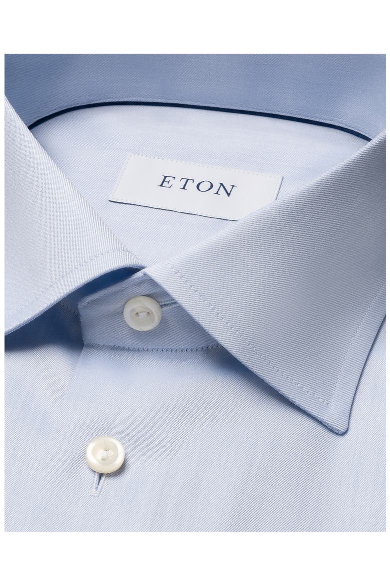 Contemporary Fit Cotton Twill Dress Shirt, Alternate, color, LIGHT BLUE