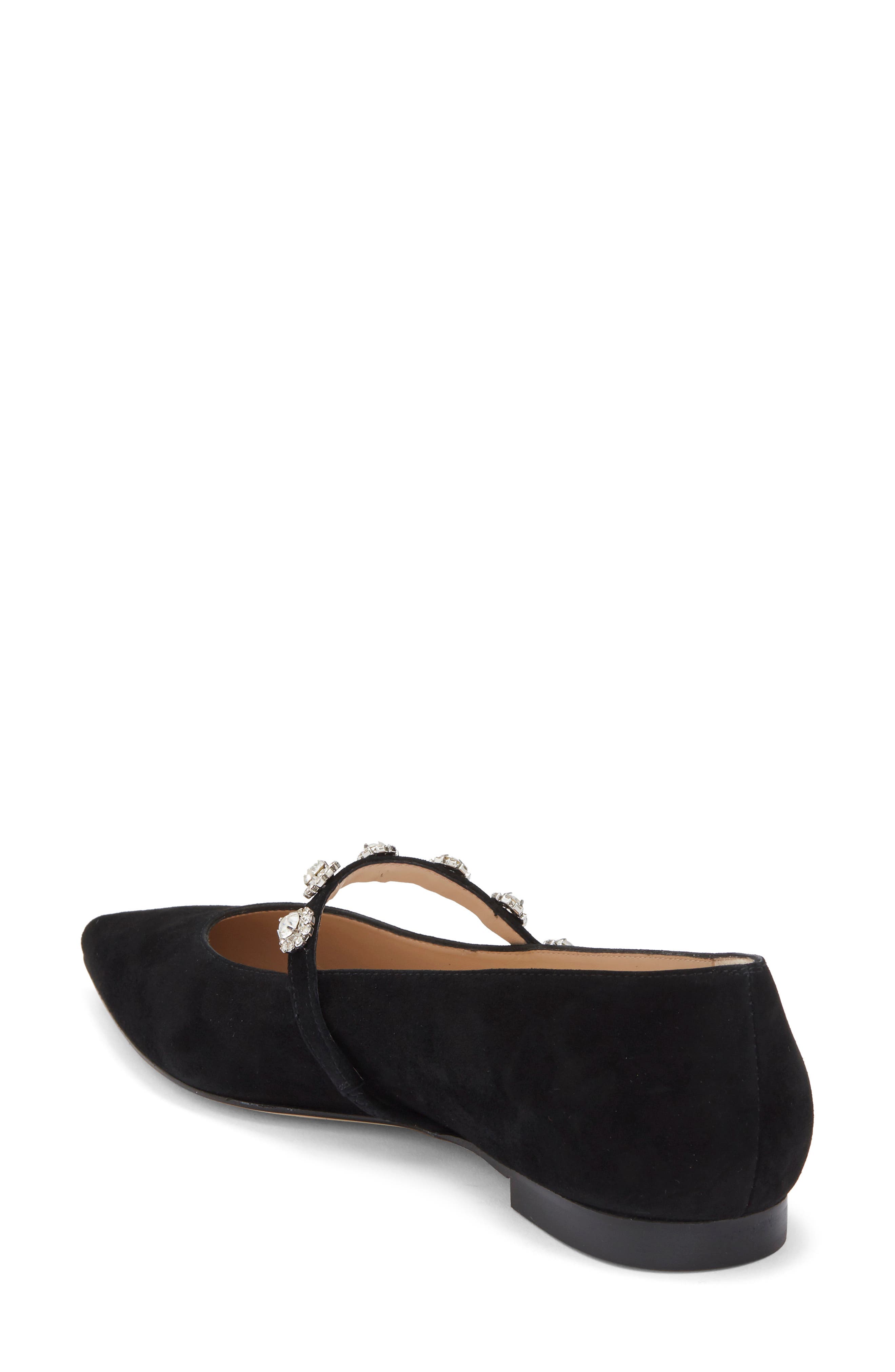 Stuart Weitzman Justina Mary Jane Flat, Alternate, color, Black