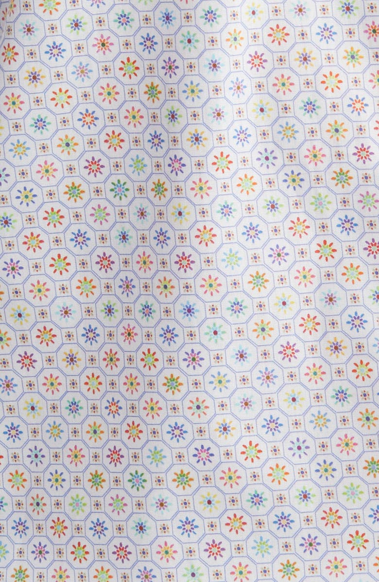 Johnston & Murphy Floral Cotton Button-Up Shirt, Alternate, color, 