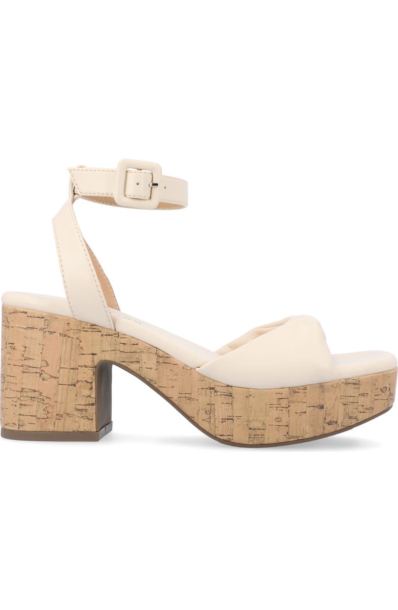 Journee Collection Eianna Sandal, Alternate, color, Beige