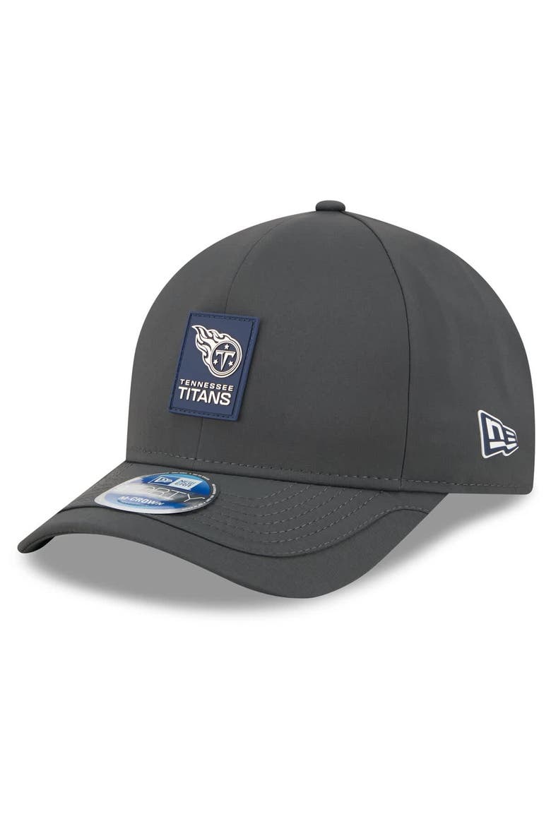Men's New Era Charcoal Tennessee Titans 2025 Sideline Cold Weather 9FORTY M-Crown Adjustable Hat, Main, color, Charcoal