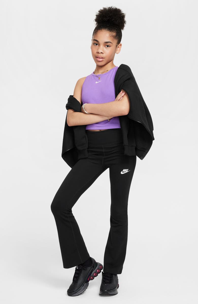 Nike Kids' Sportswear High Waist Flare Leggings, Alternate, color,