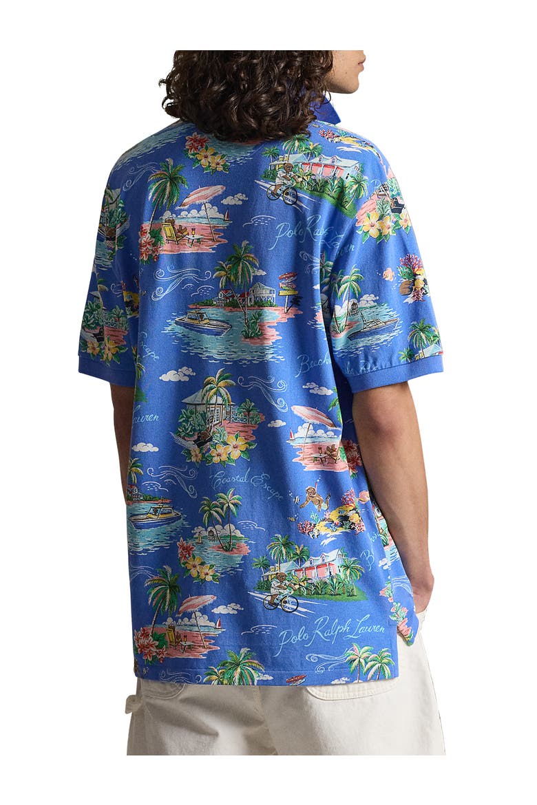 Big & Tall Bahamas Bear Polo Shirt, Alternate, color, BLUE