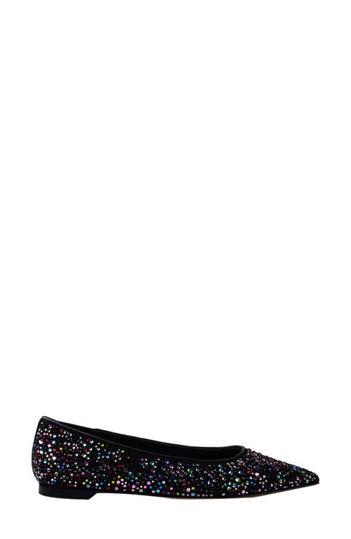 Zigi Oliva Pointed Toe Flat In Black