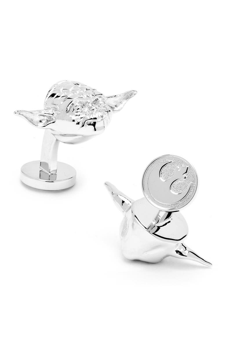 Cufflinks, Inc. Star Wars Yoda 3D Cuff Links, Main, color, 