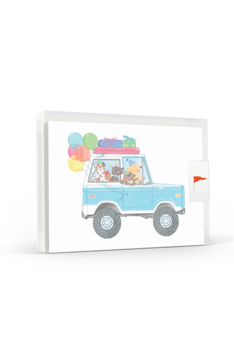 Dog Trip Celebration Set of 8 Greeting Cards, Main, color, Multi-Pack
