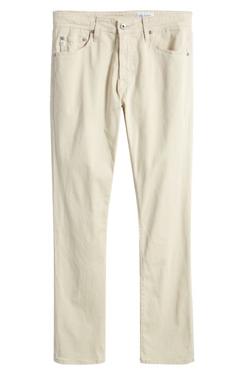Ag Everett Sueded Stretch Sateen Slim Straight Leg Pants In Green