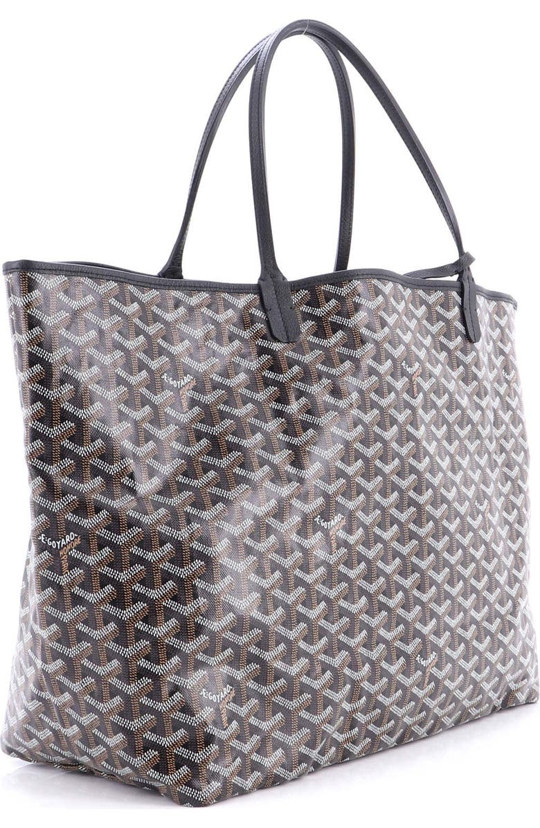 Pre-Owned Goyard Saint Louis Tote Coated Canvas GM, Alternate, color, Black