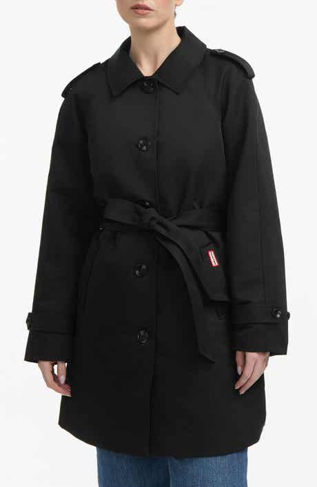 Hunter Stacy Water Resistant Gabardine Trench Coat