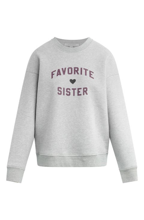 Favorite Sister Heart Logo Sweatshirt