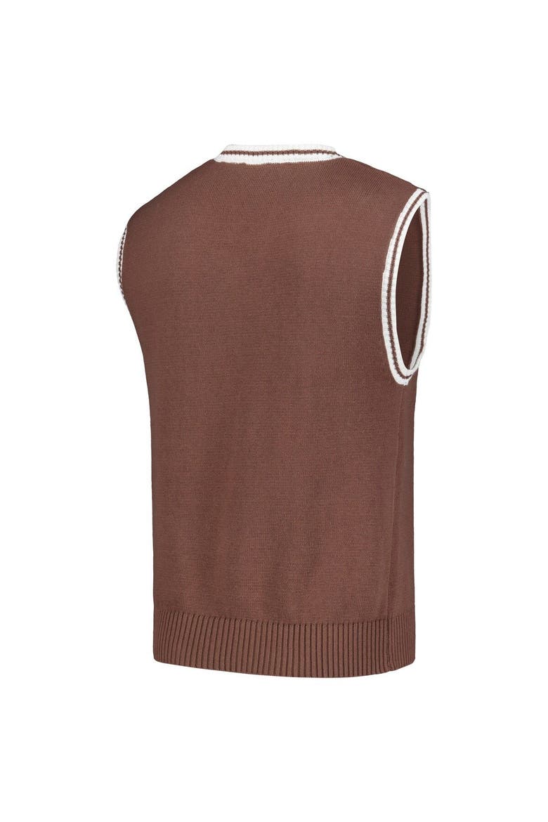 Men's PLEASURES  Brown San Francisco Giants Knit V-Neck Pullover Sweater Vest, Alternate, color, Brown