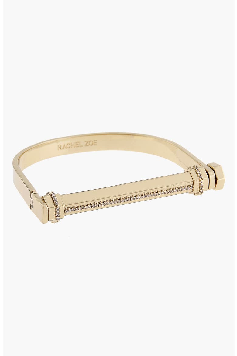 'Gavriel' Hinged ID Bracelet, Main, color, GOLD