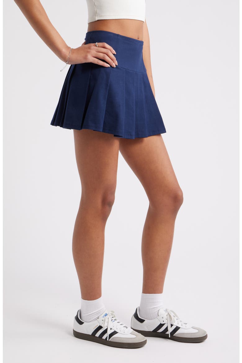 Pleated Miniskort, Alternate, color, NAVY IRIS
