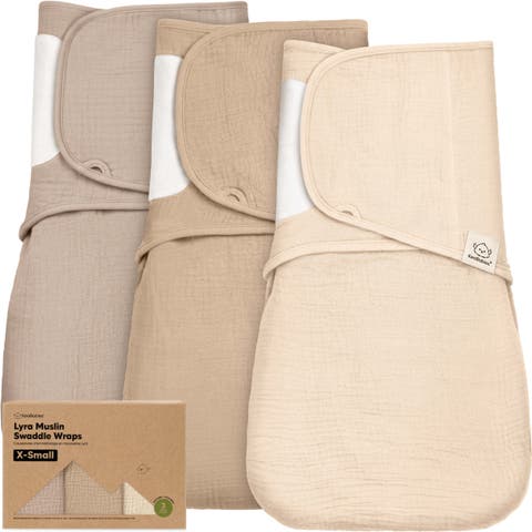 3-Pack Lyra Muslin Swaddle Wraps