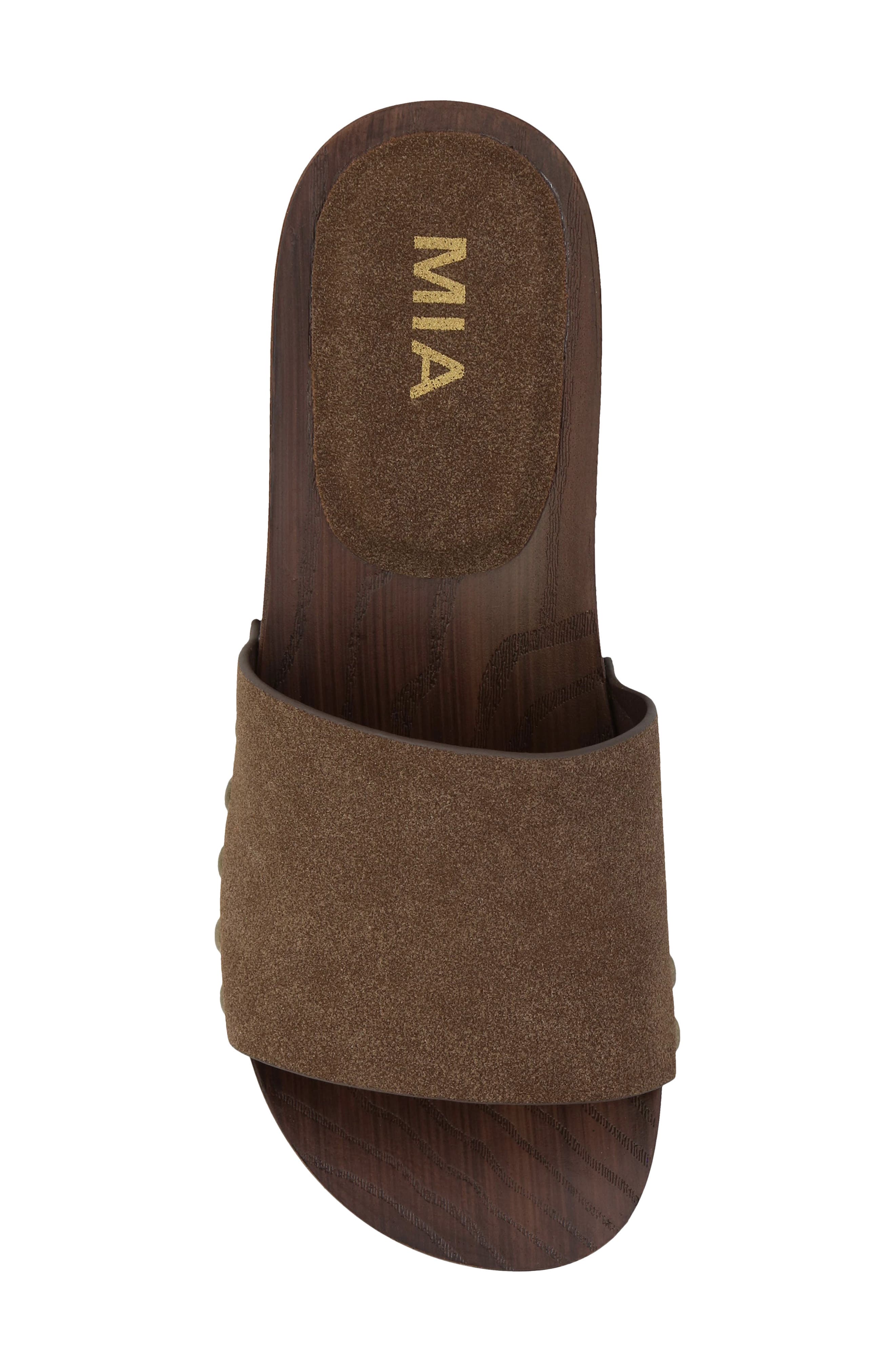 MIA Lanell Slide Sandal, Alternate, color, Chocolate