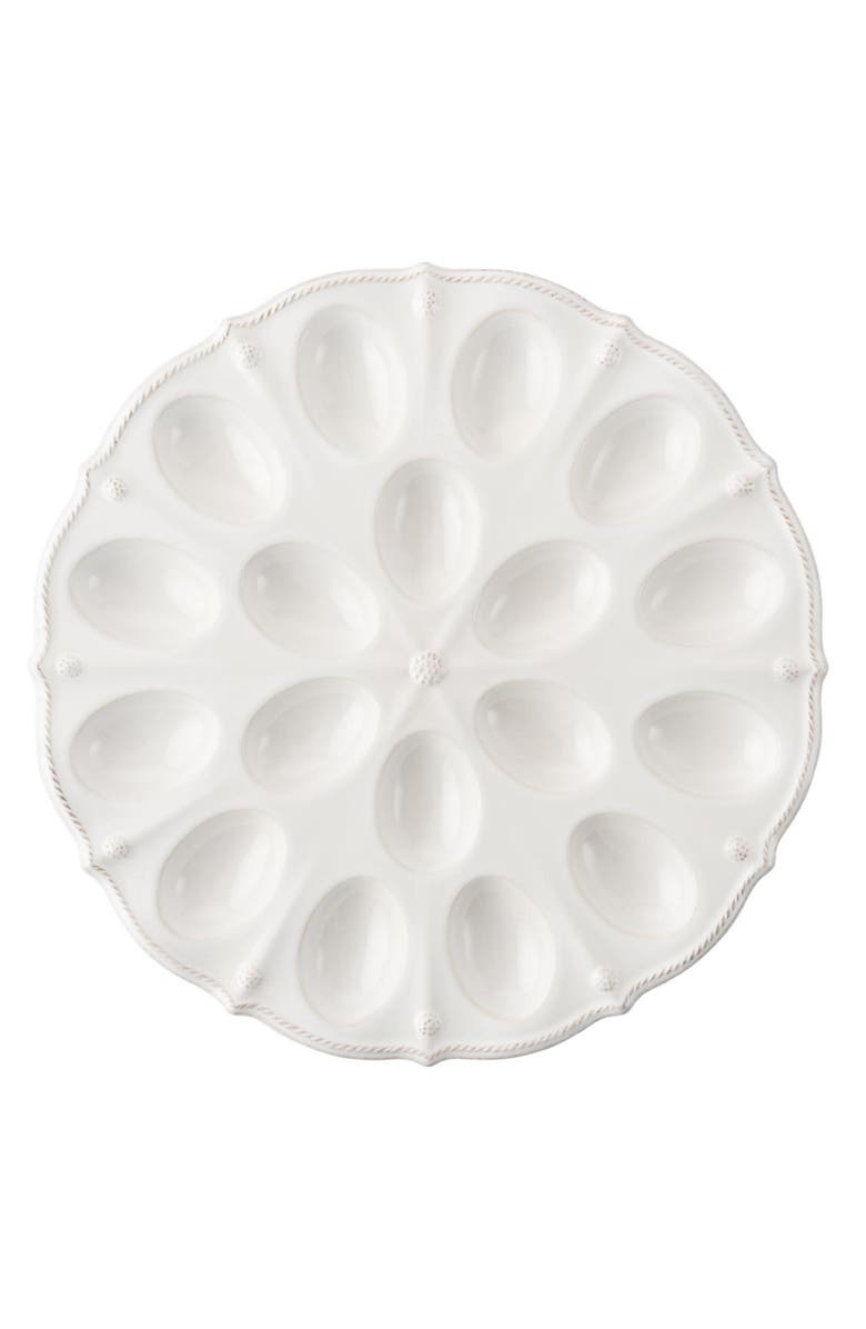 Juliska 'Berry and Thread' Egg Platter, Alternate, color, Whitewash