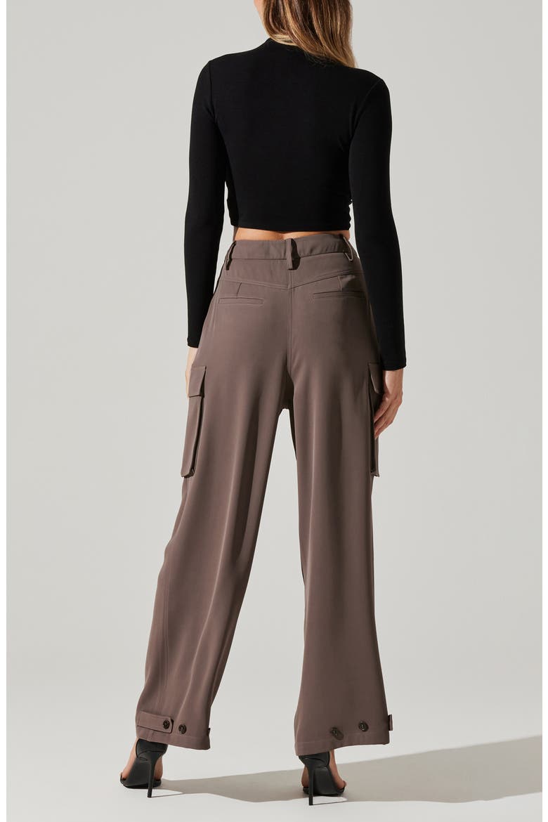 Wide Leg Cargo Pants, Alternate, color, WARM GREY