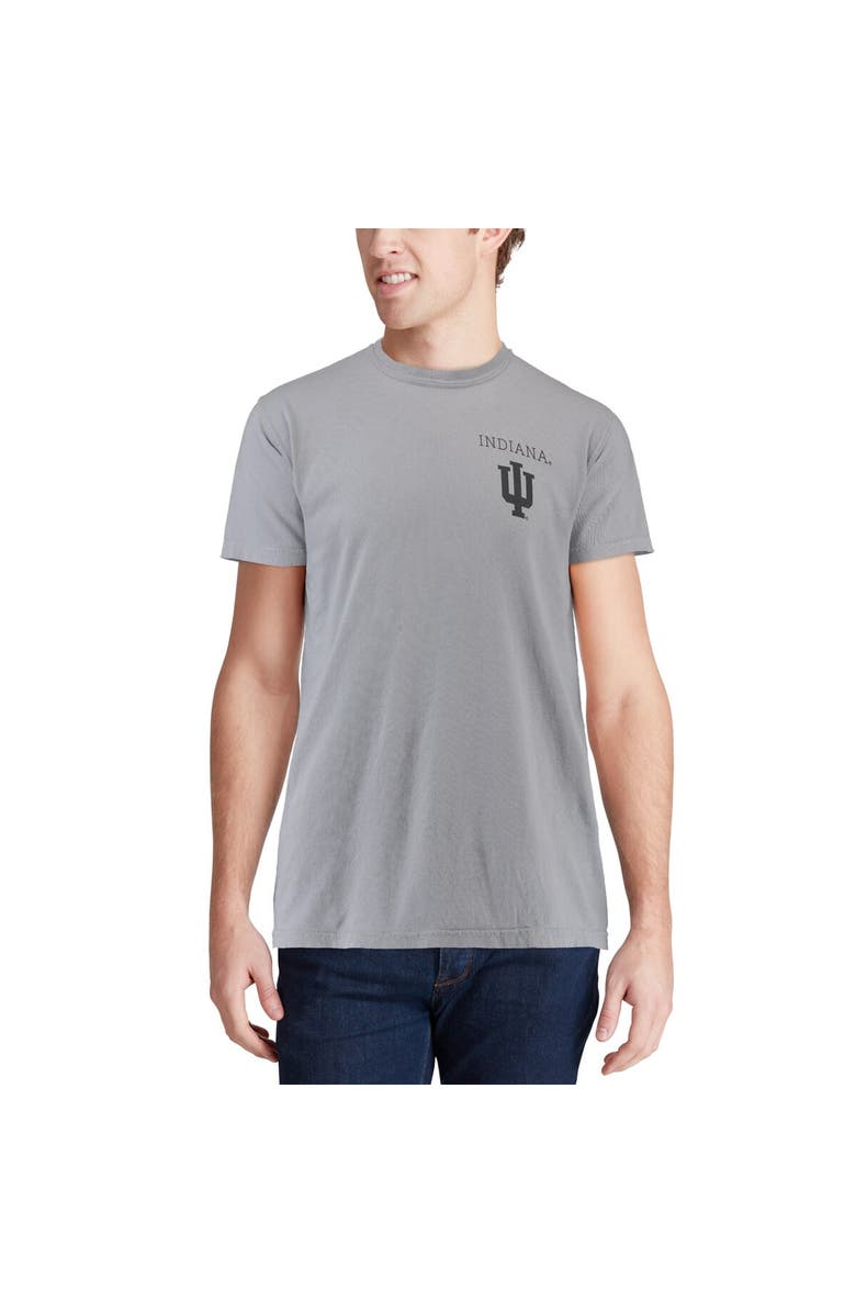 IMAGE ONE Men's Gray Indiana Hoosiers Comfort Colors Campus Scenery T-Shirt, Alternate, color, 
