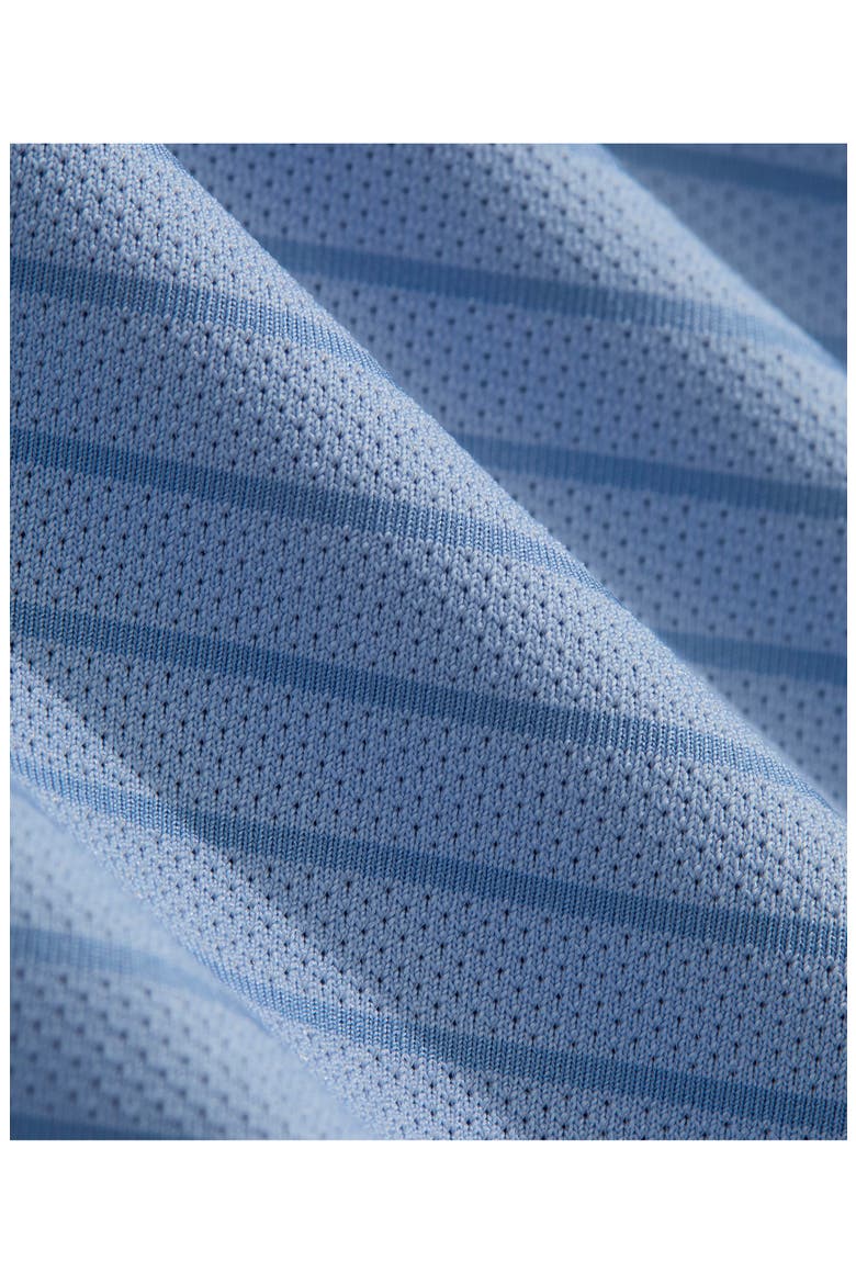 Kids' Air Tech Mesh Striped Performance Polo, Alternate, color, BRACKISH BLUE
