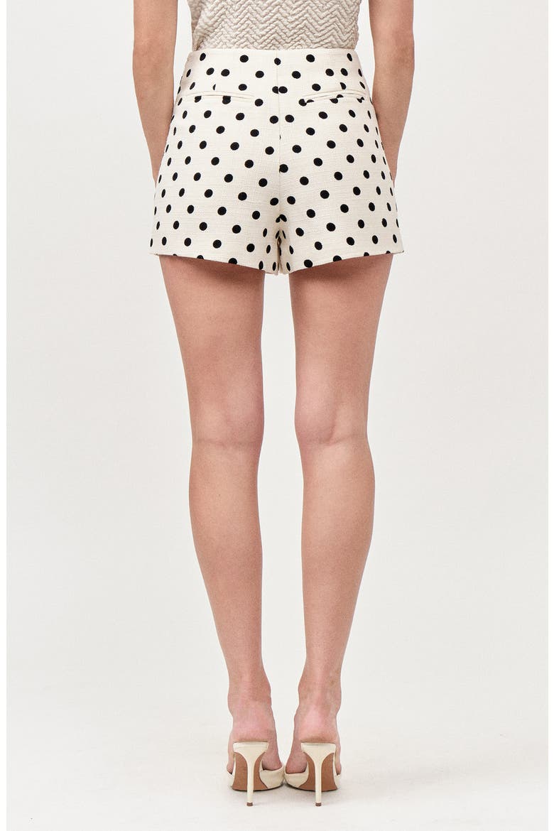 Jones Polka Dot Mini Skort, Alternate, color, WHITE BLACK DOTS
