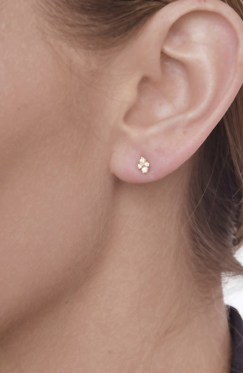 Bony Levy Diamond Quad Stud Earrings, Alternate, color, 