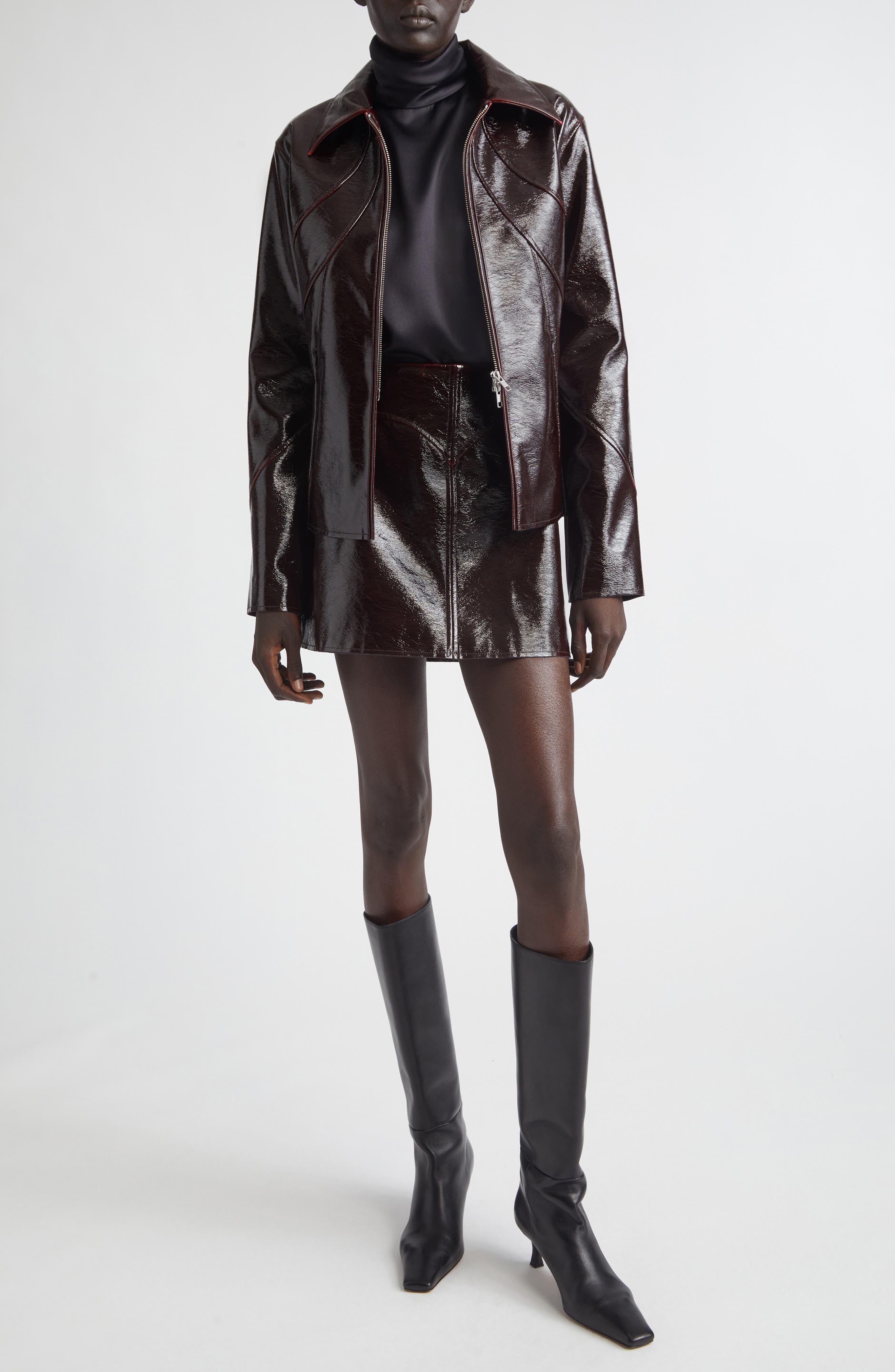 Filipa Glossed Zip Jacket - image 2