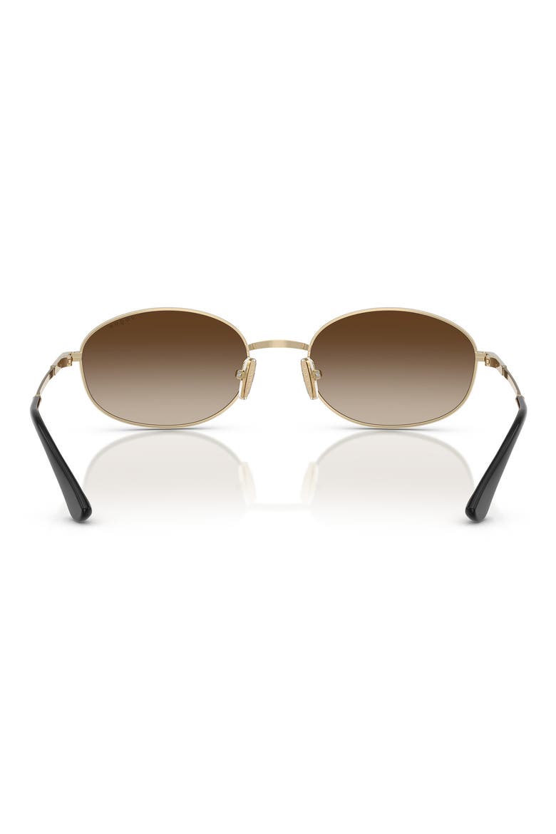 56mm Oval Sunglasses, Alternate, color, PALE GOLD
