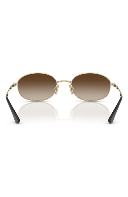 Vogue 56mm Oval Sunglasses In Pale Gold