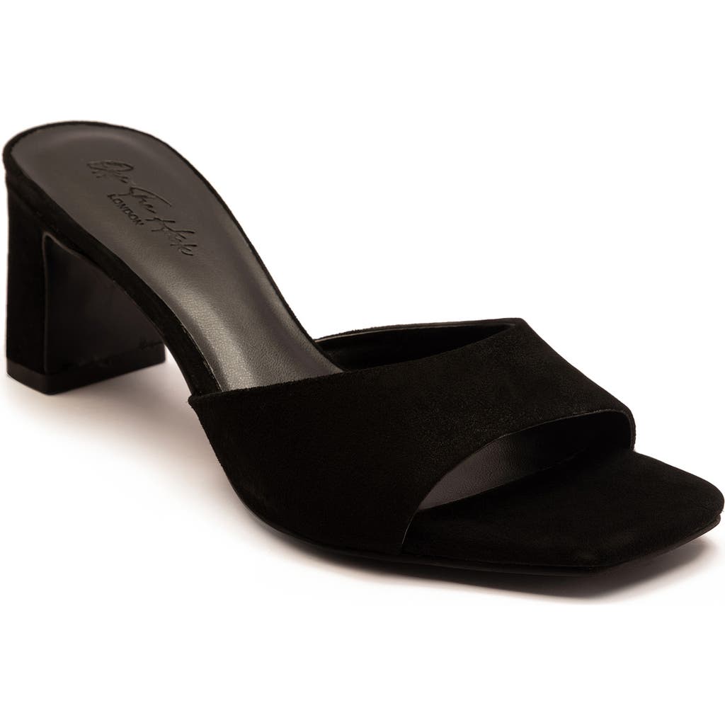 Off The Hook London Park Block Heel Sandal In Black