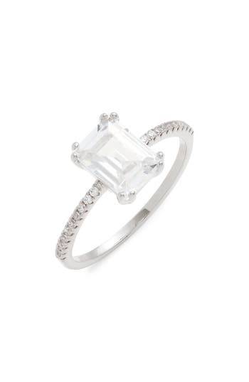 Nordstrom Radiant Cubic Zirconia Ring In Silver