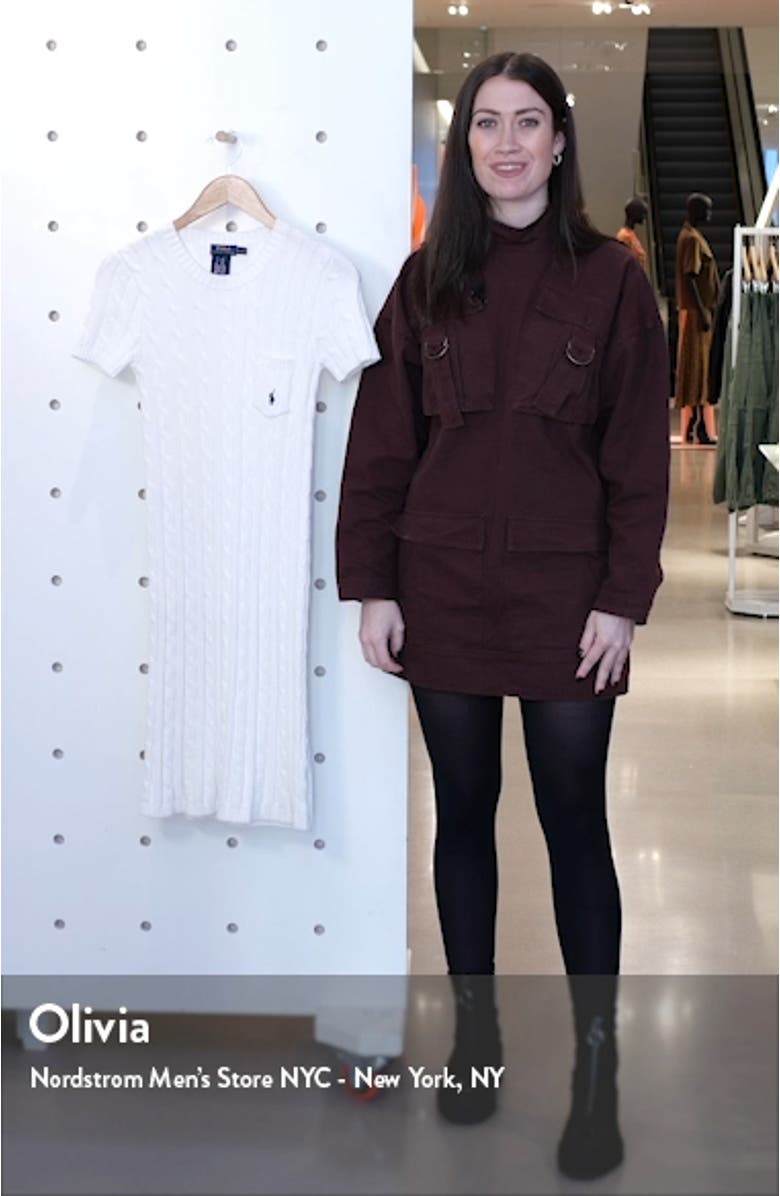 Cable Knit Sweater Dress, sales video thumbnail