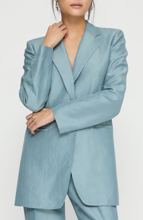 LAFAYETTE 148 LAFAYETTE 148 NEW YORK ELONGATED LINEN BLEND BLAZER 