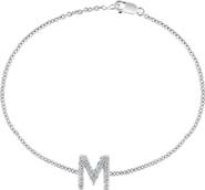 EFFY Sterling Silver Diamond Initial Bracelet - 0.15 ctw