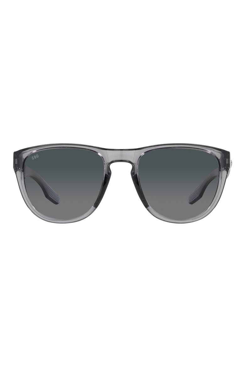 Irie 55mm Gradient Pilot Sunglasses, Main, color, CRYSTAL