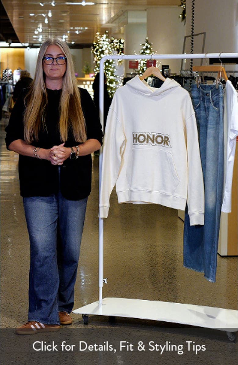 Crop Logo Graphic Hoodie, sales video thumbnail