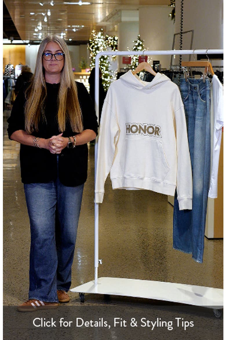 Crop Logo Graphic Hoodie (Nordstrom Exclusive) video