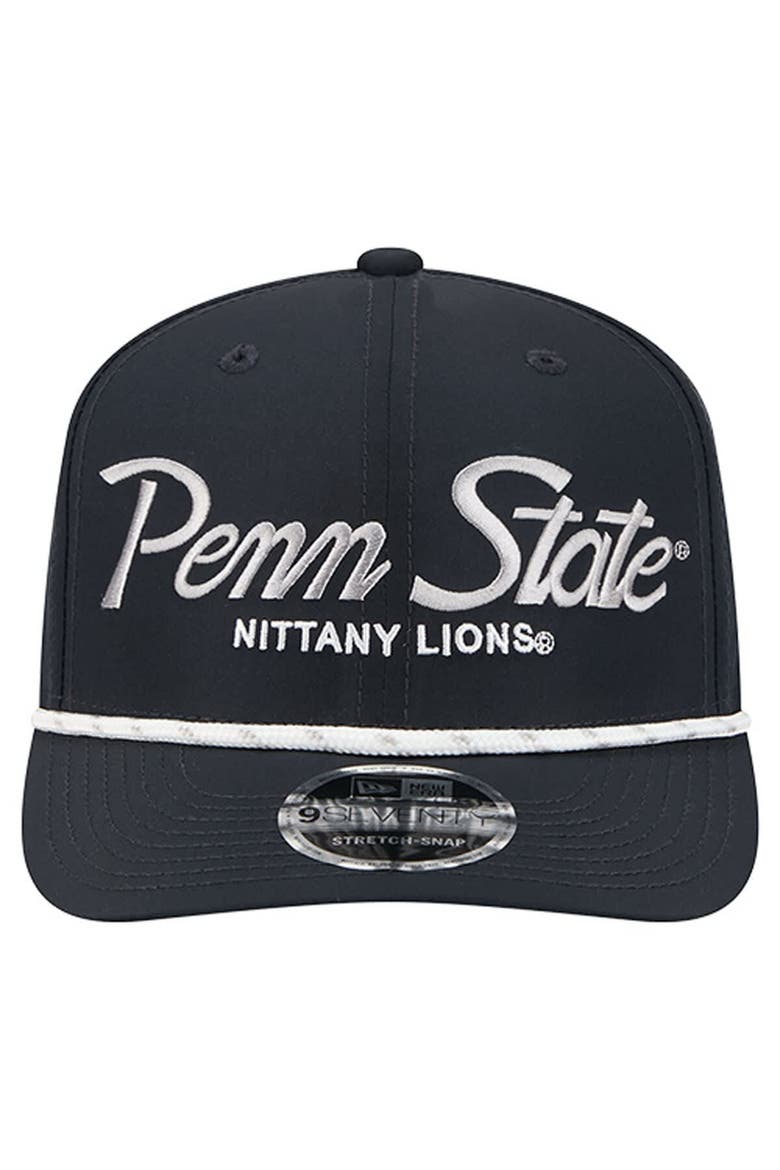 Men's New Era Navy Penn State Nittany Lions Script Performance Rope 9SEVENTY Adjustable Hat, Alternate, color, Navy