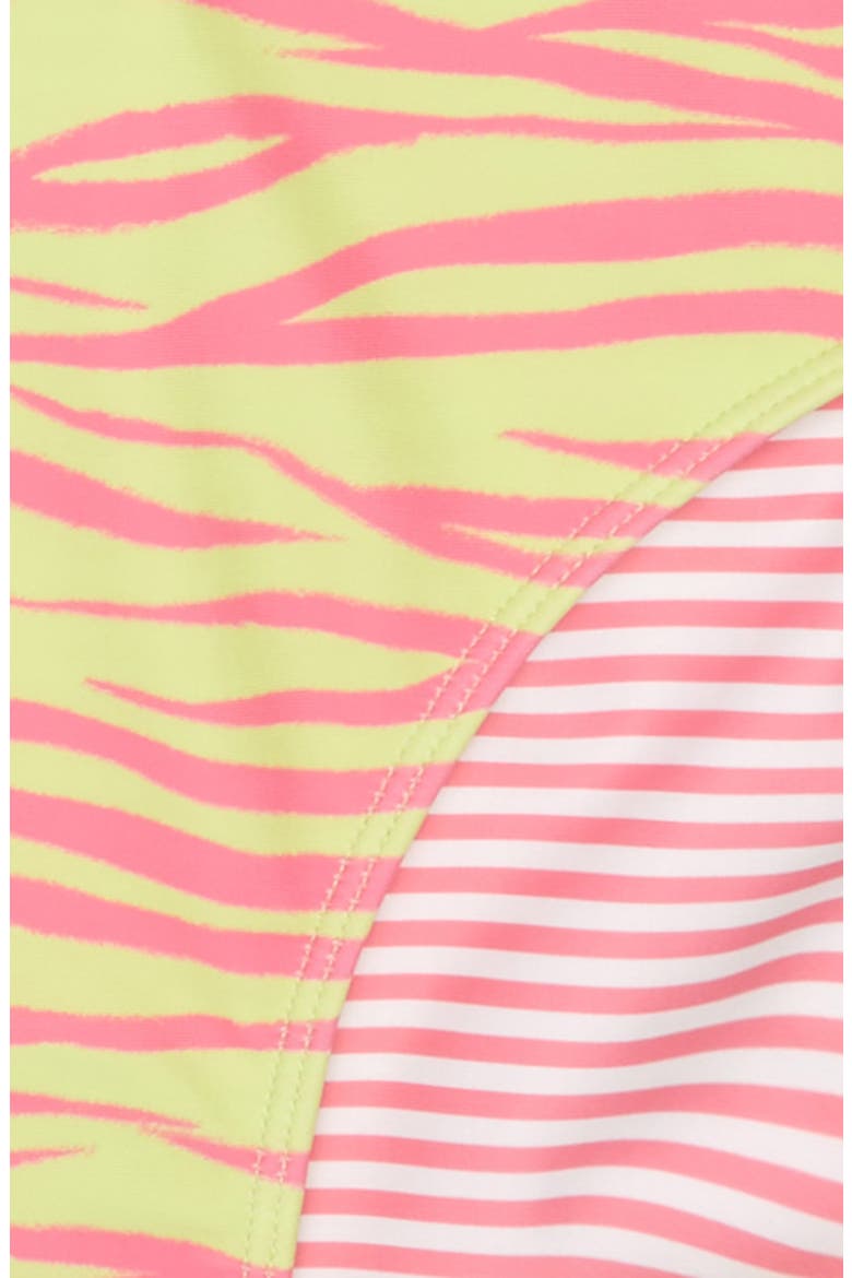 Two-Piece Swimsuit, Alternate, color, GREEN SHARP ZEBRA STRIPES