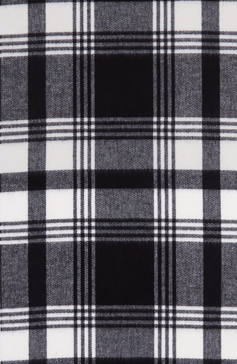 Organic Cotton Blend Check Scarf