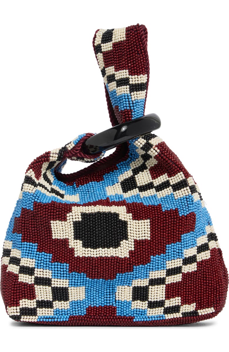 Veronica Beard Beaded Swing Top Handle Bag, Alternate, color, Wine Multi