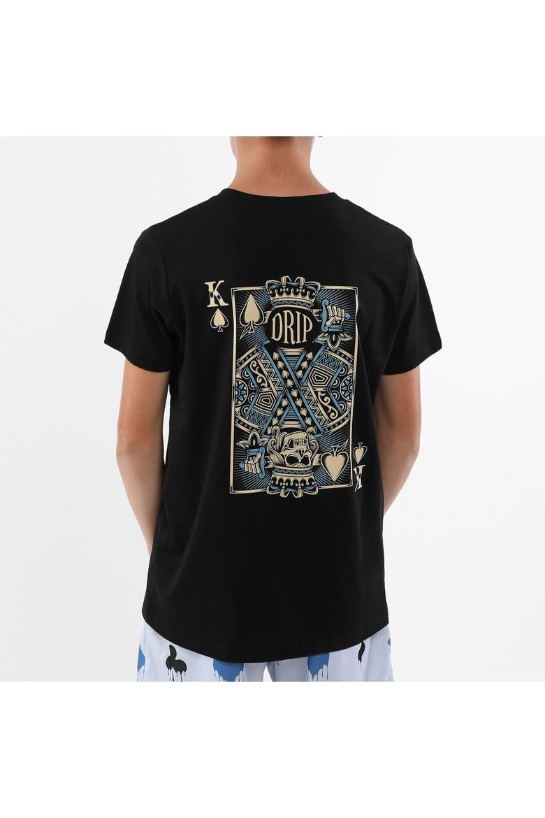 King Of Aces Graphic Tee - Big Kid, Alternate, color, BLACK